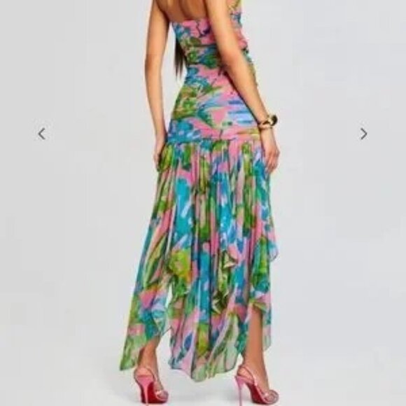 Retrofête Teryn Silk Maxi Dress - Picture 1 of 14